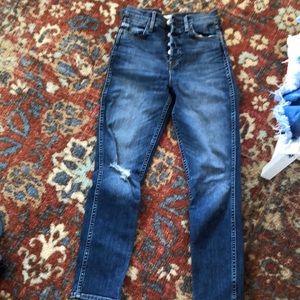 Hudson high waist cropped Jean